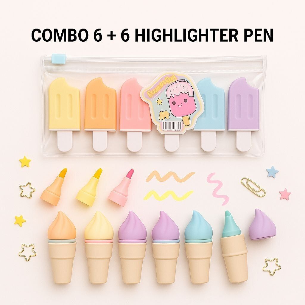 ice cream shape highlighter pen combo-image-26