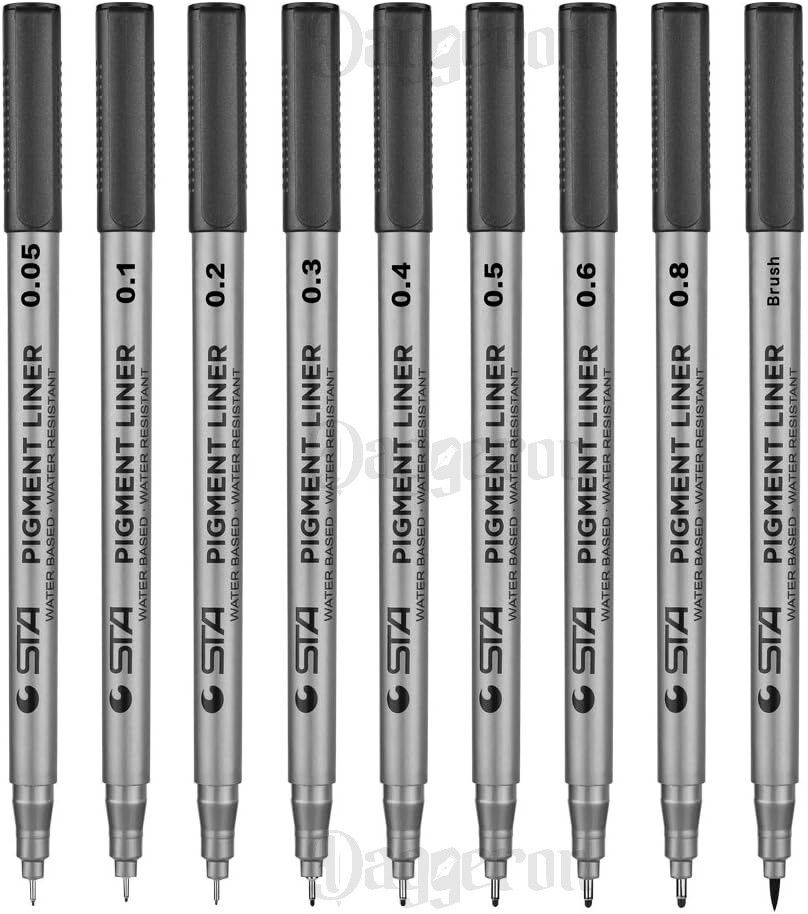 Micro-Pen Fineliner, Pigment Liner Multiliner Pens Micro Fine Point Drawing Pens-image-27