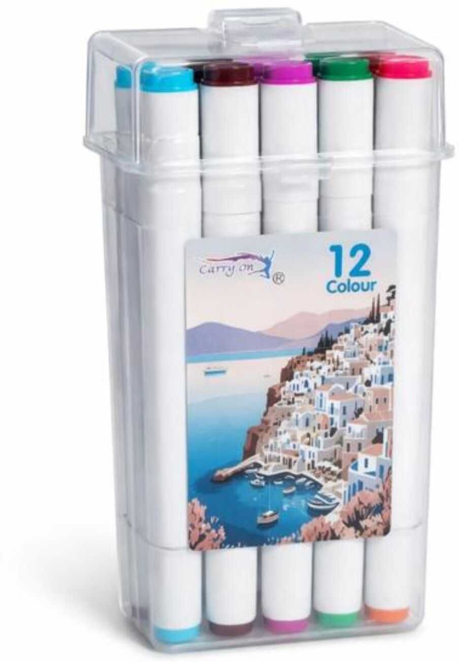 karmik Markers Numbered Caps in Portable Organizer Box for Drawing and Sketching-picture-3