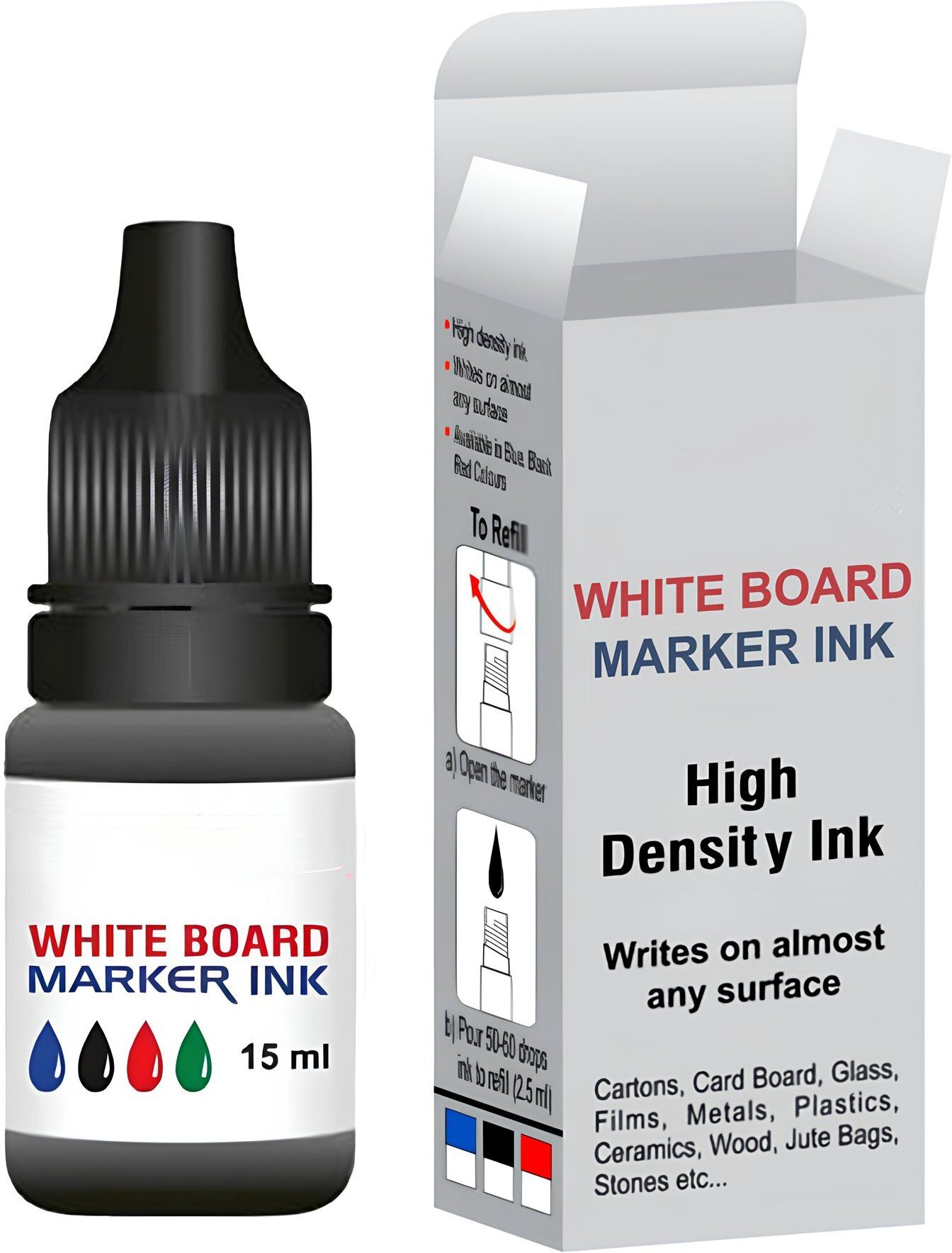 WhiteBoard 15 ml Marker Ink |Compatible with All White board Marker (Pack of 1) 15 ml Marker Refill-image-45