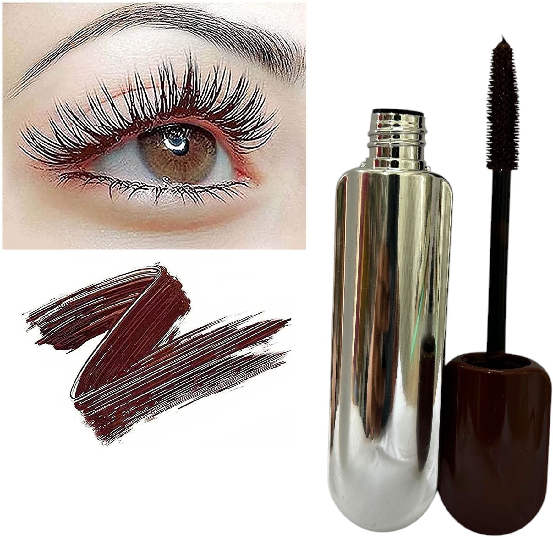 Chocolate Brown mascara for eyelash waterproof mascara 10 ml-image-15