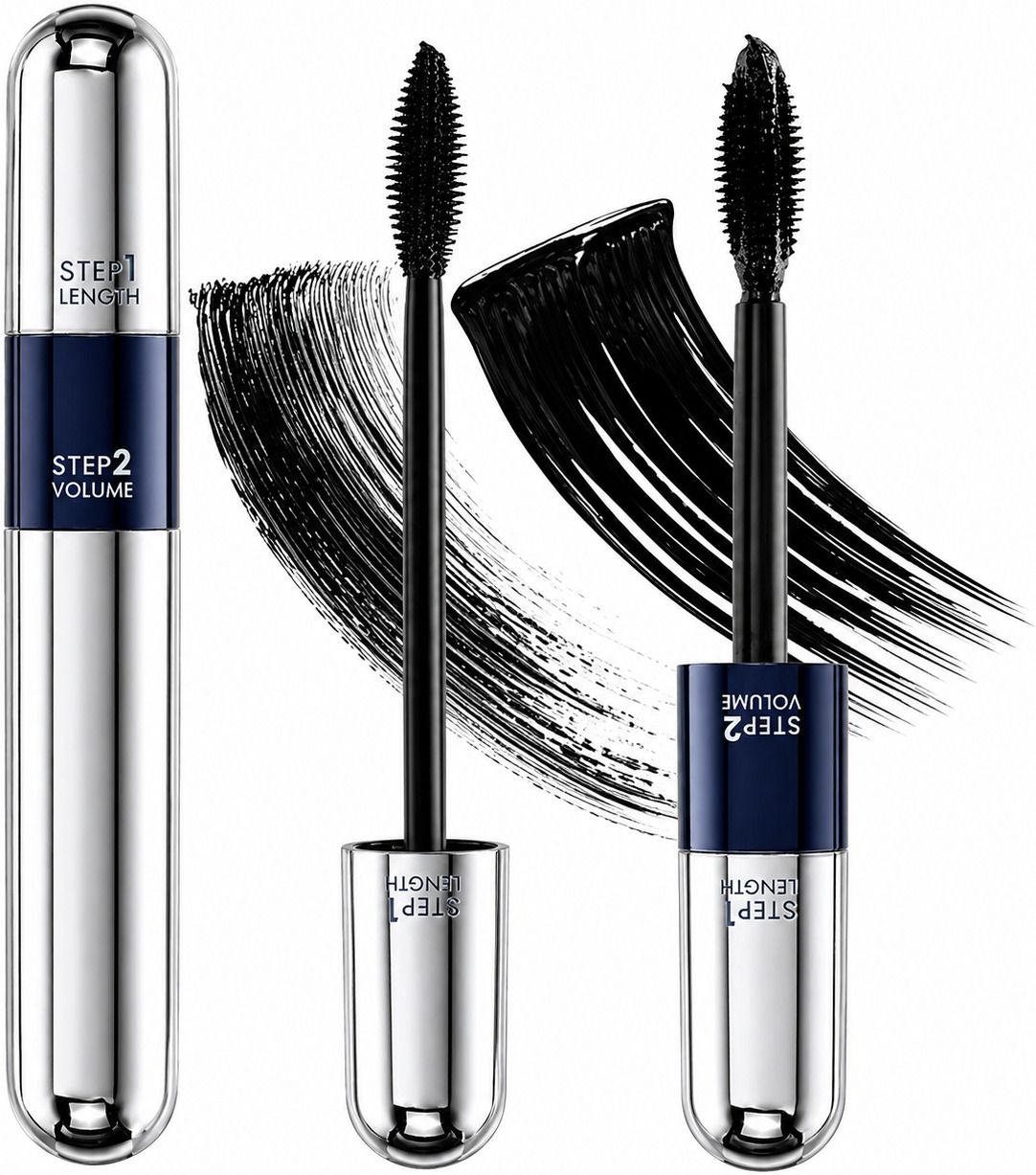 Waterproof Mascara 2 in 1 Dual Ended Black 15ml | Volumizing & Lengthening 15 ml-image-37
