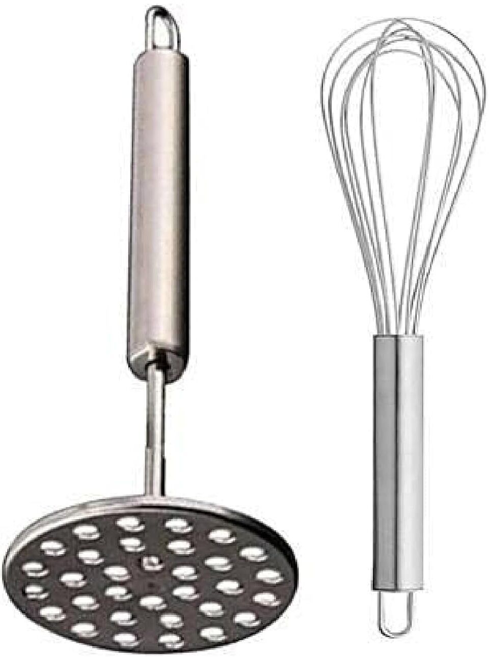 Stainless Steel Masher & Whisk Combo Set (2-in-1 Kitchen Tool) Stainless Steel Masher-image-27