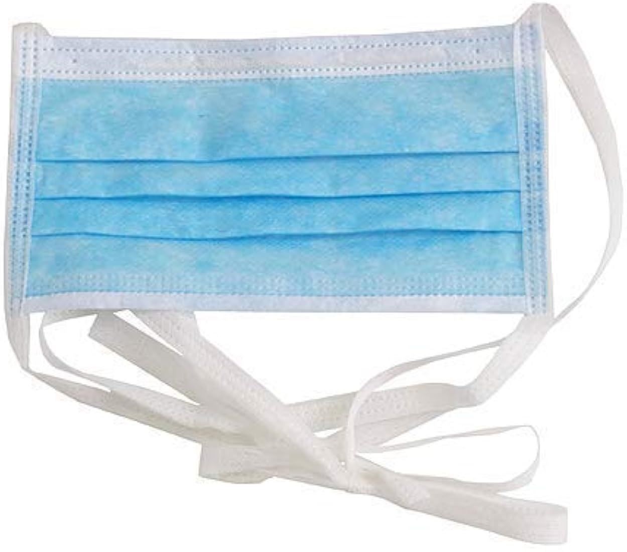 Blue Respirator Tie Mask With Nose Pin Disposable 3Ply Pharmaceutical Breathable Non-Washable, Non-Reusable-image-7
