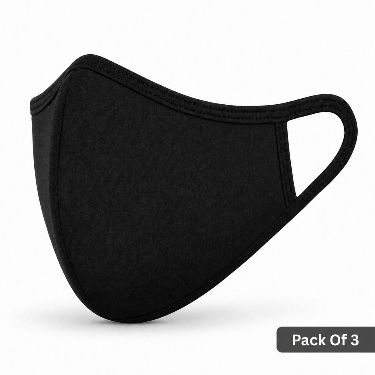 the divine exports Lycra Cotton Fabric Mask Stretchable 3-Layer Face Mask for Everyday Protection Reusable, Washable Cloth Mask-picture-14