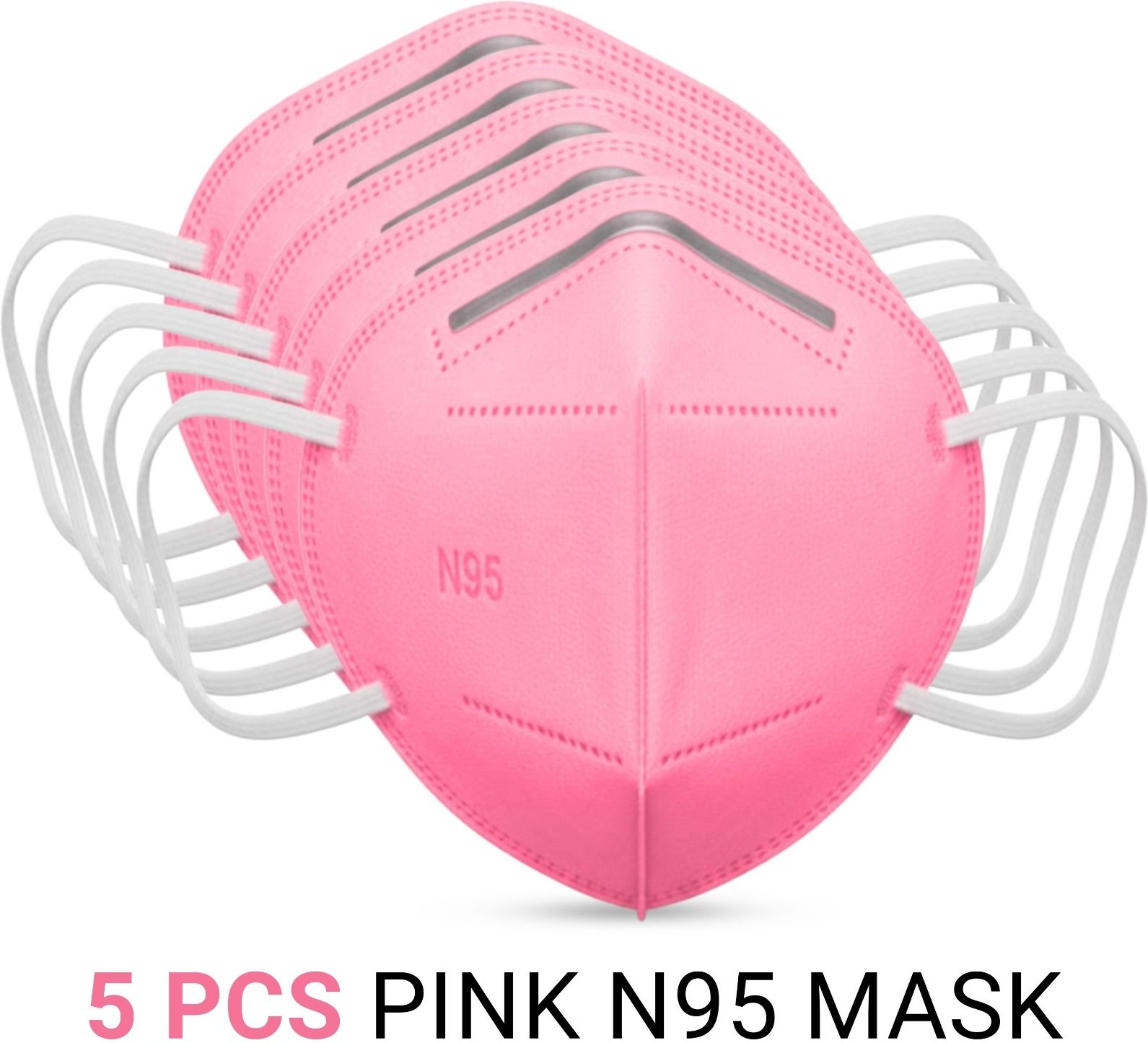 Premium KN95 Face Mask 5 Layer Disposable Protective Respirator Mask for Dust, Pollution & Daily Safety Washable Surgical Mask With Melt Blown Fabric Layer-image-25