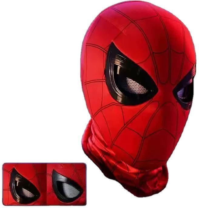 Realistic Spider-Style Cosplay Mask, Blinking Eyes, Soft Fabric for Long Wear Party Mask-image-10