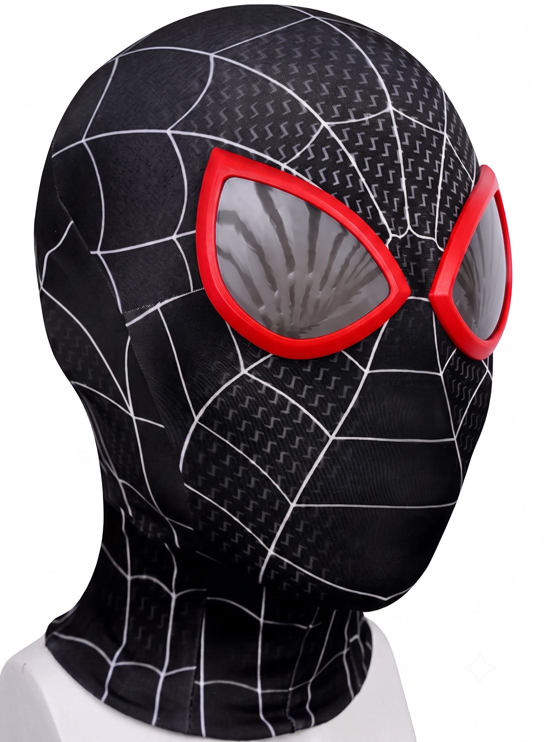 Spider-Man Black Mask for Kids & Adults | Stretchable Cosplay Face Co Party Mask-image-31