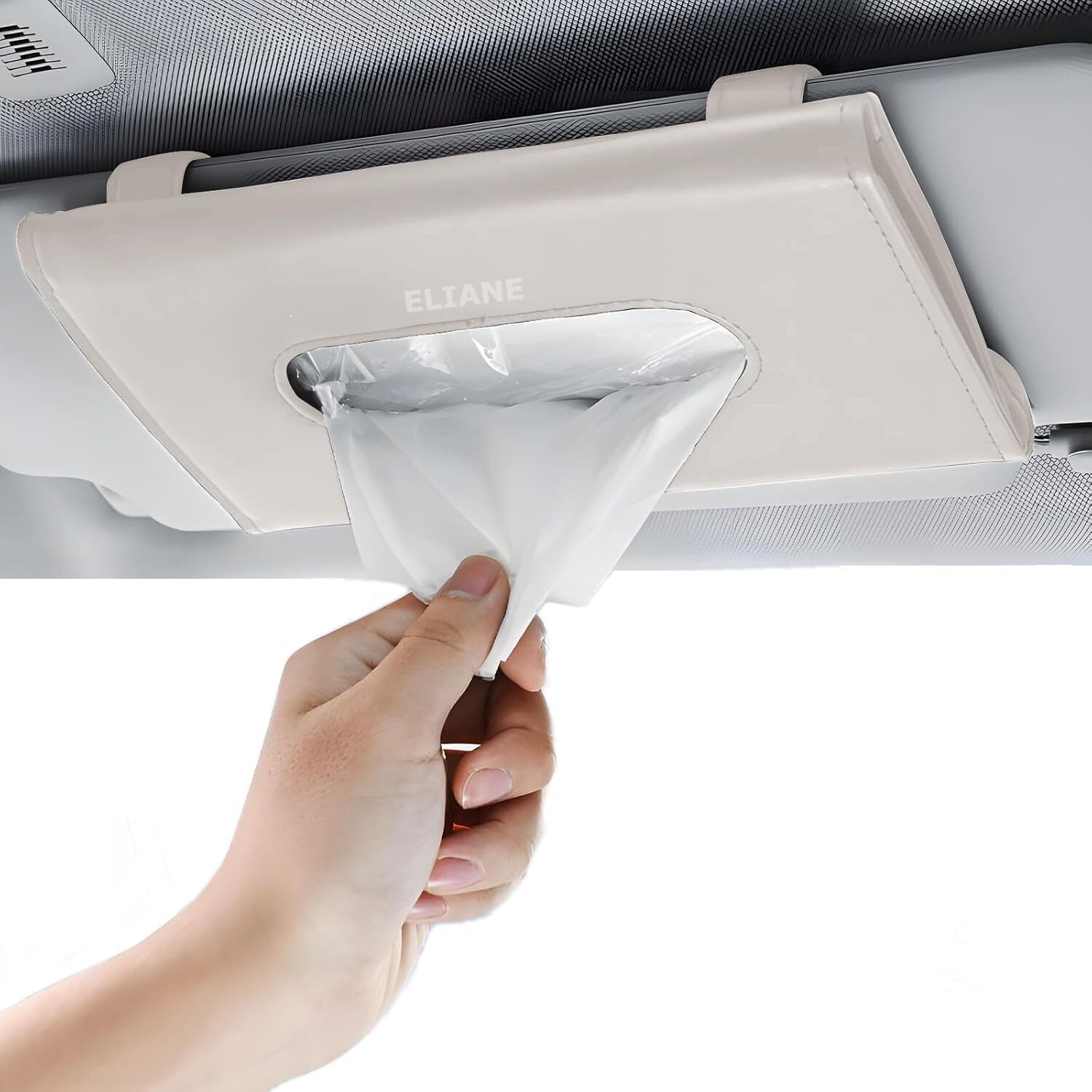 Car Tissue Holder Sun Visor Napkin for Upgraded Version Hanging Universal Vehicle Tissue Dispenser