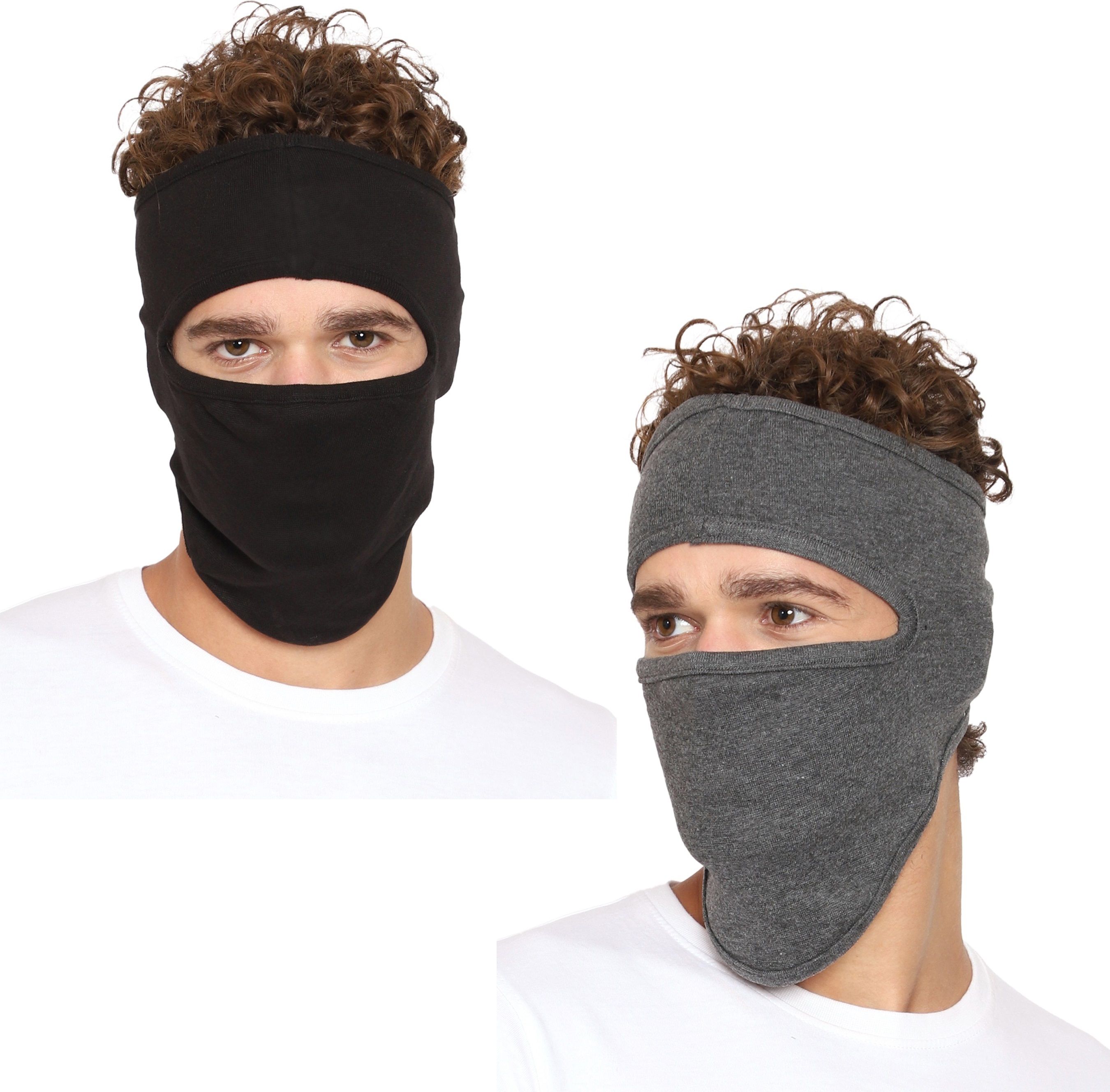 Black, Grey Bike Face Mask for Men & Women-image-27