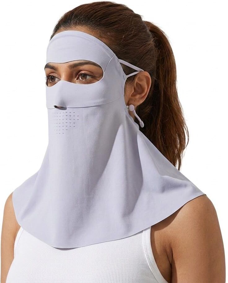 venzina Face Cover Sun Protection Mask with Cooling Fabric and Full Neck Coverage Party Mask-picture-30