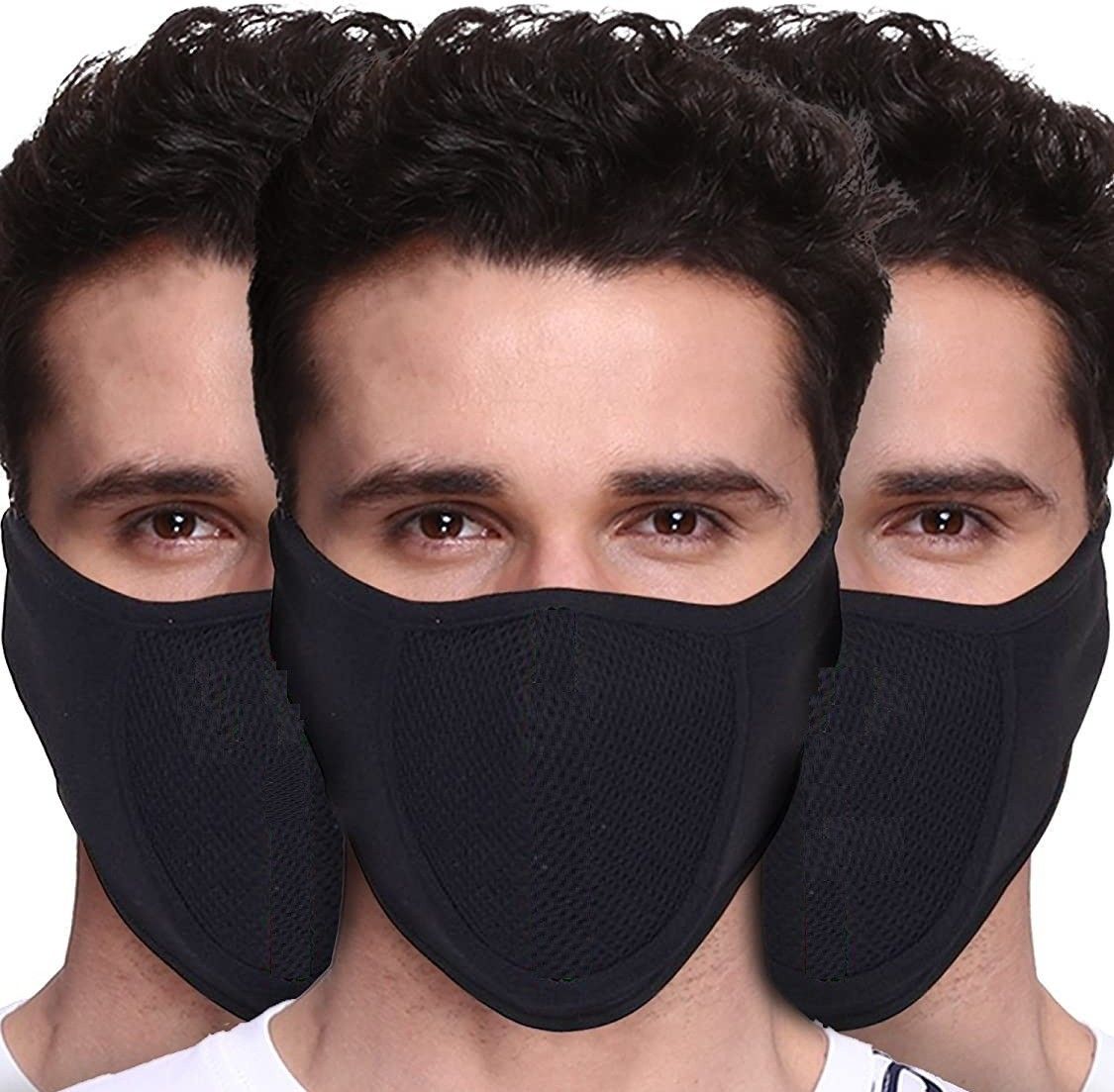 spenca Ninja BLACK 3pcs combo Party Mask-picture-10