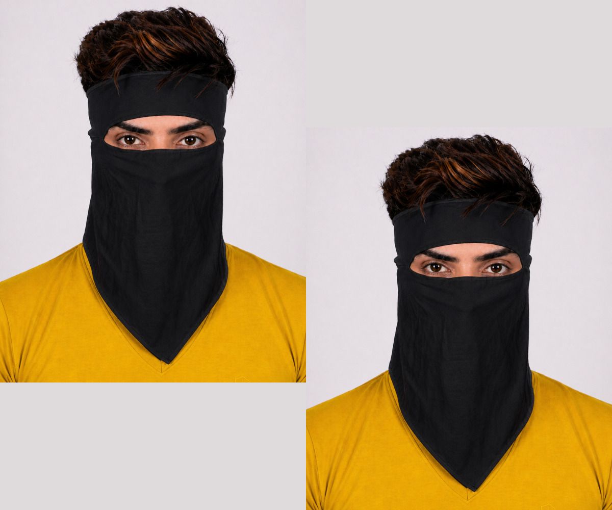 homeistic applience Bike Riding Cotton Rumal Handkerchief Face Mask Dust, Sun Protection and Sports Party Mask-picture-19