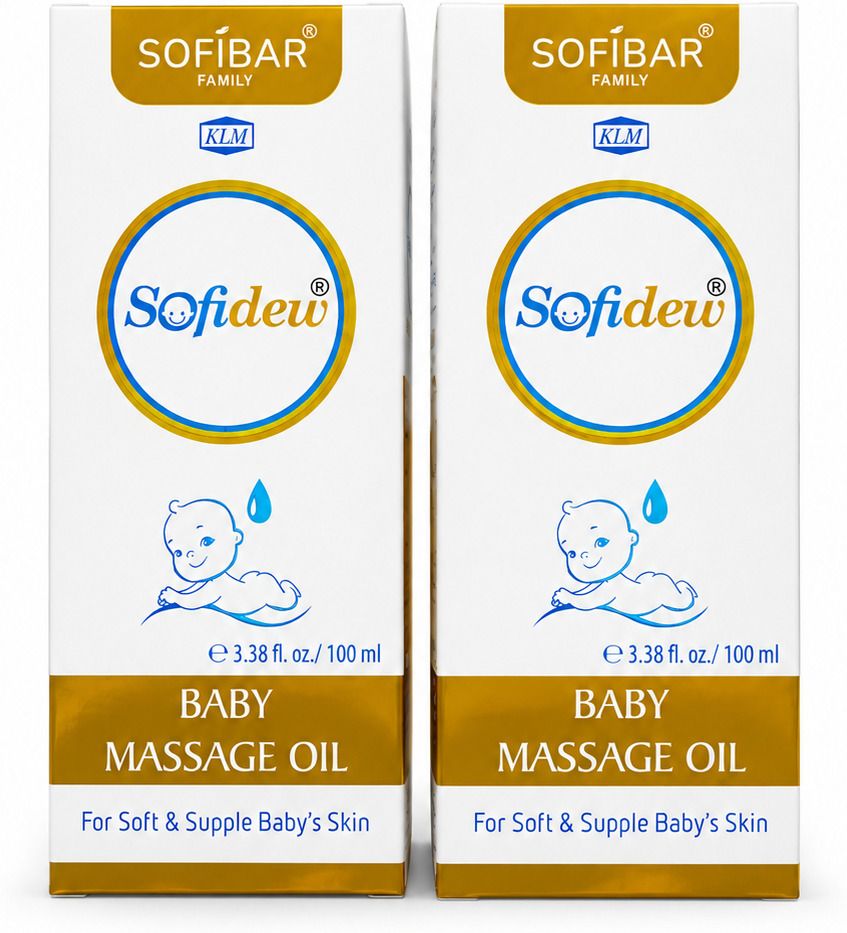Sofidew Baby Massage Oil, Nourishing Care, Vitamin E-Olive Extracts Pack Of 2-image-28