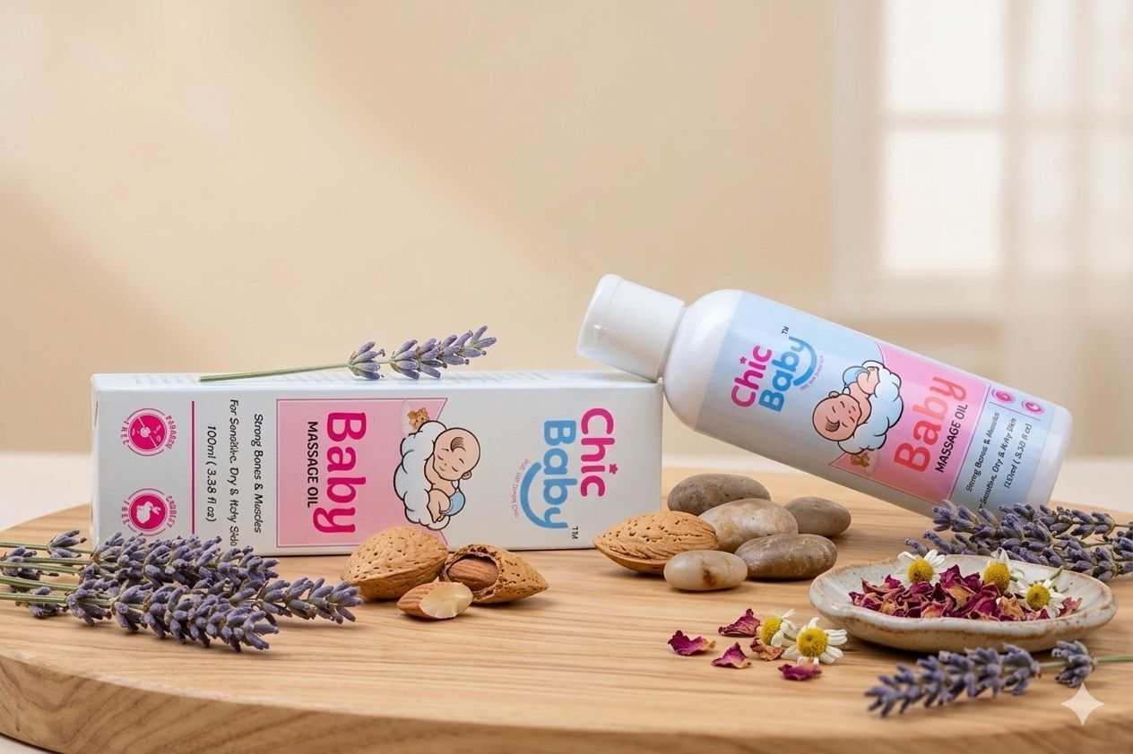 Baby Massage Oil : Strong Bones & Muscles for Sensitive Dry and Itchy Skin-image-19