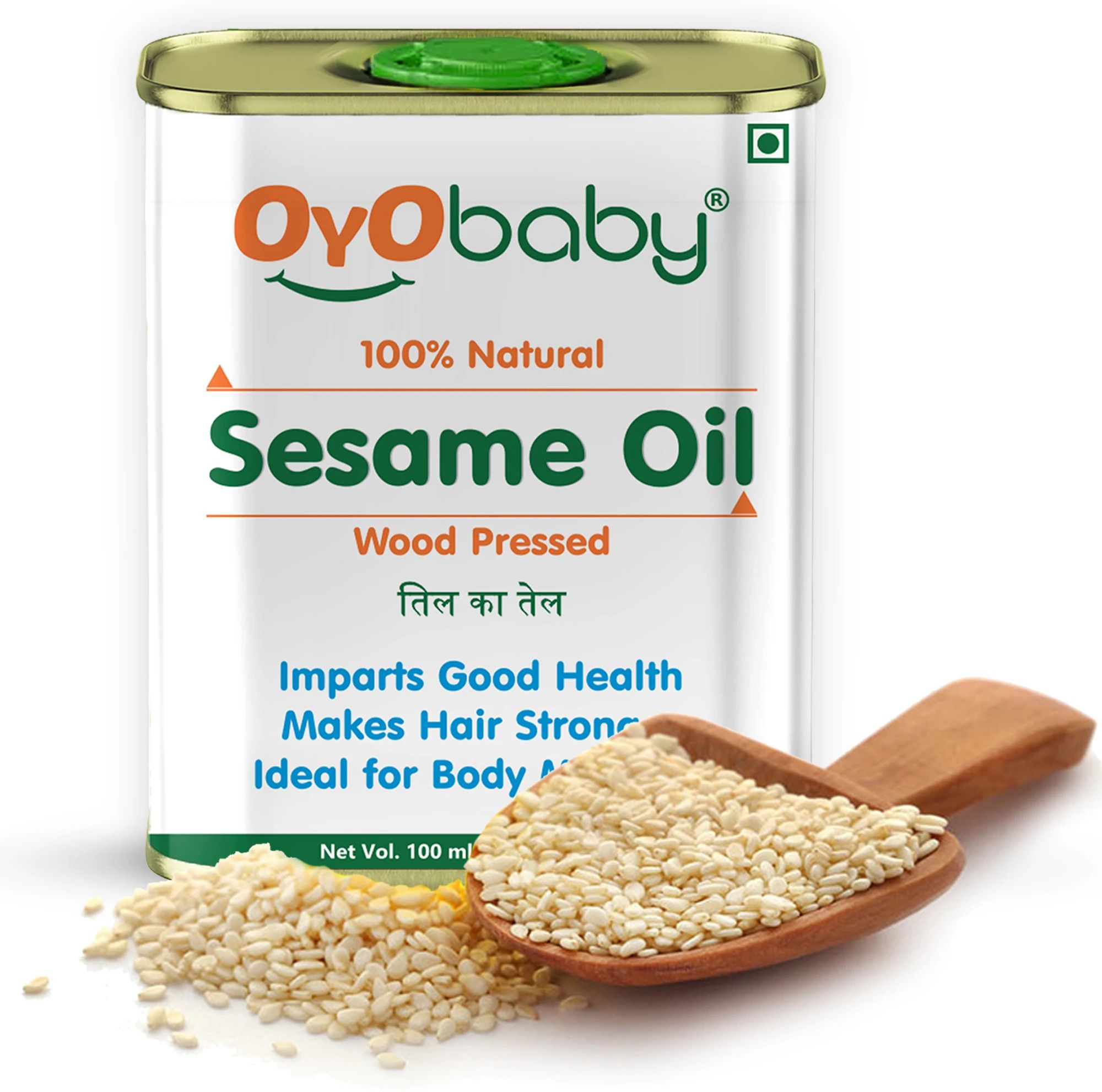 Wood Pressed Sesame oil for Hair, Skin and Massage