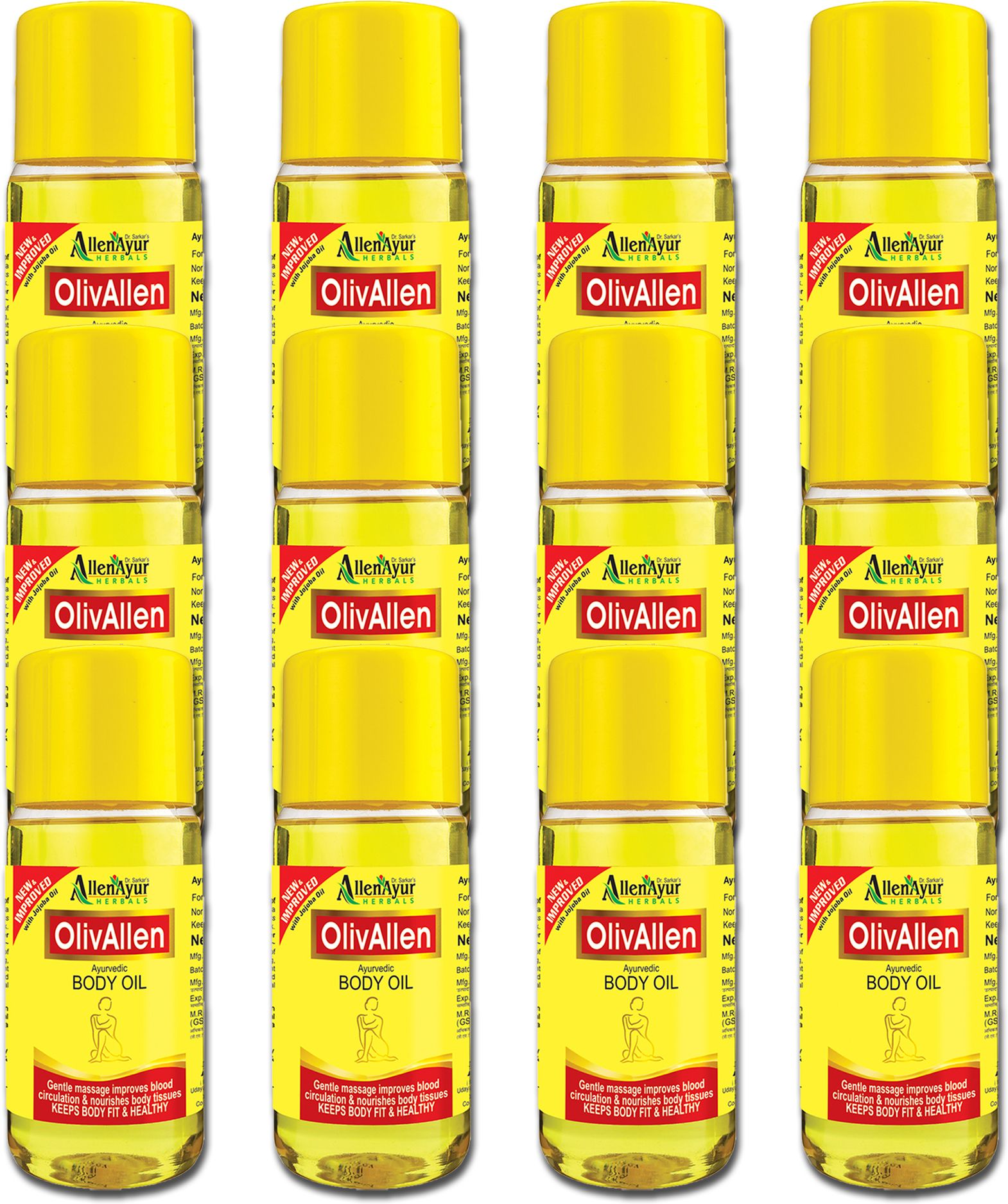 allen ayur Olivallen Ayurvedic Body Oil (100ml X 12)-picture-19