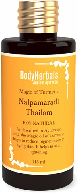 bodyherbals 100% Natural Nalpamaradi Thailam Face Body Anti Pigmentation Skin Lightening Oil-picture-14