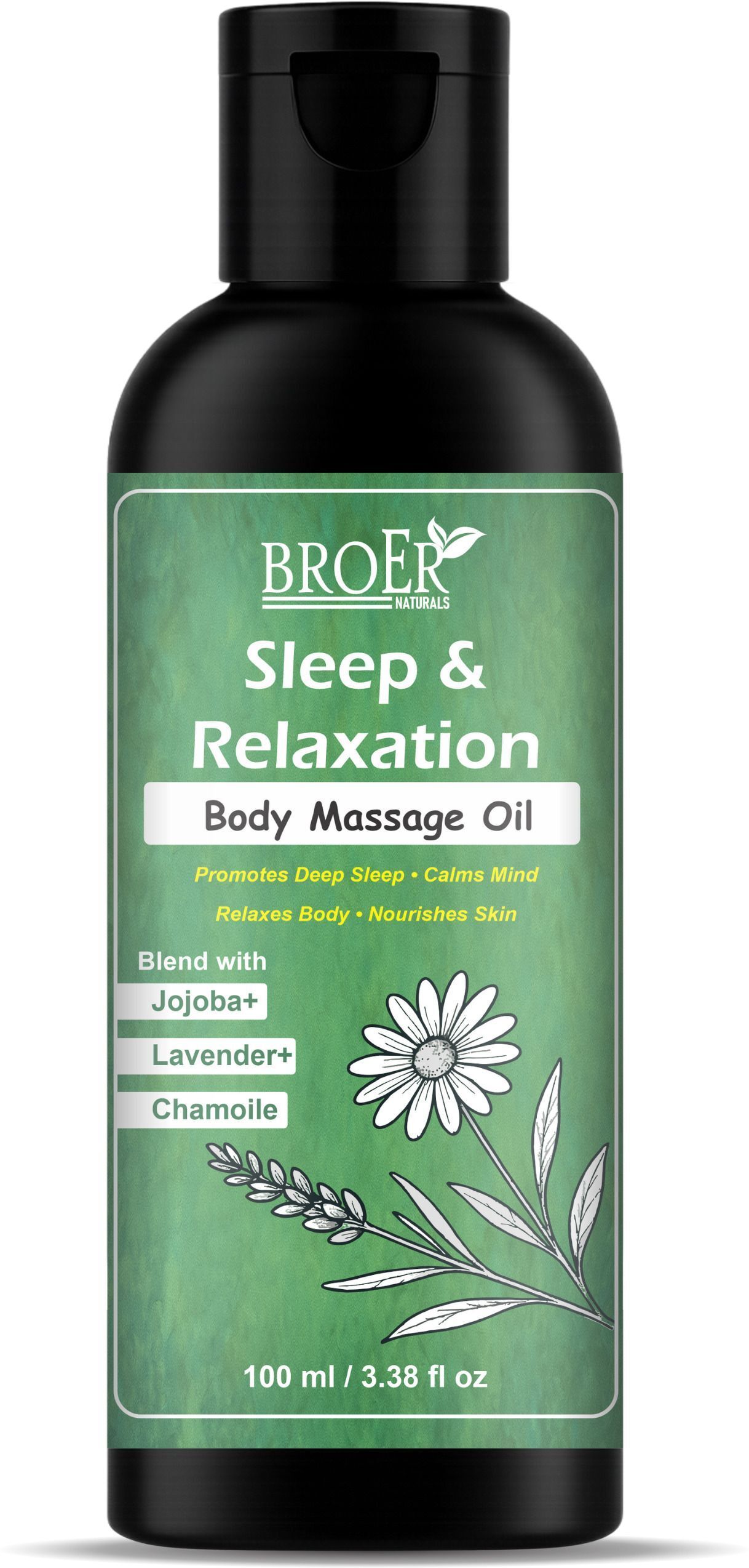 broer Sleep & Relaxation Body Oil – Blend Of Lavender, Chamomile & Jojoba for Calmness-picture-19