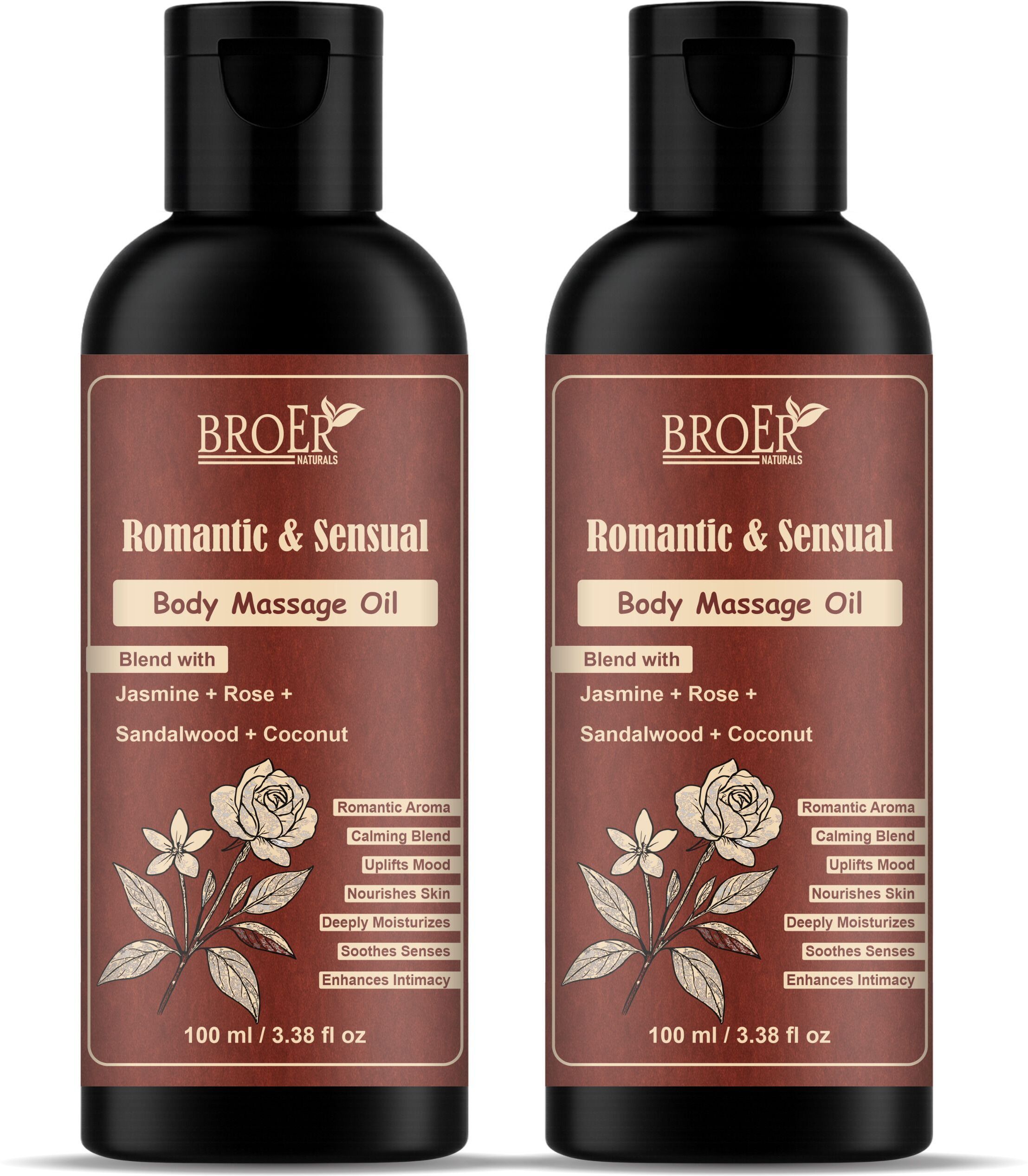 Romantic & Sensual Body Oil -Blend of Jasmine, Rose & Sandalwood for Smooth Skin-image-7