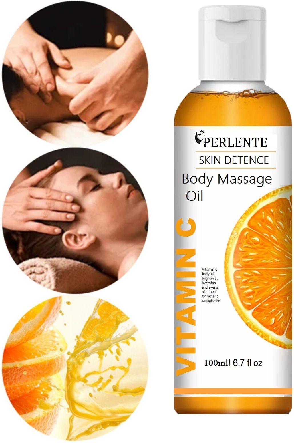 perlente Brightening Vitamin C Massage Oil for Deep Skin Nourishment-picture-10