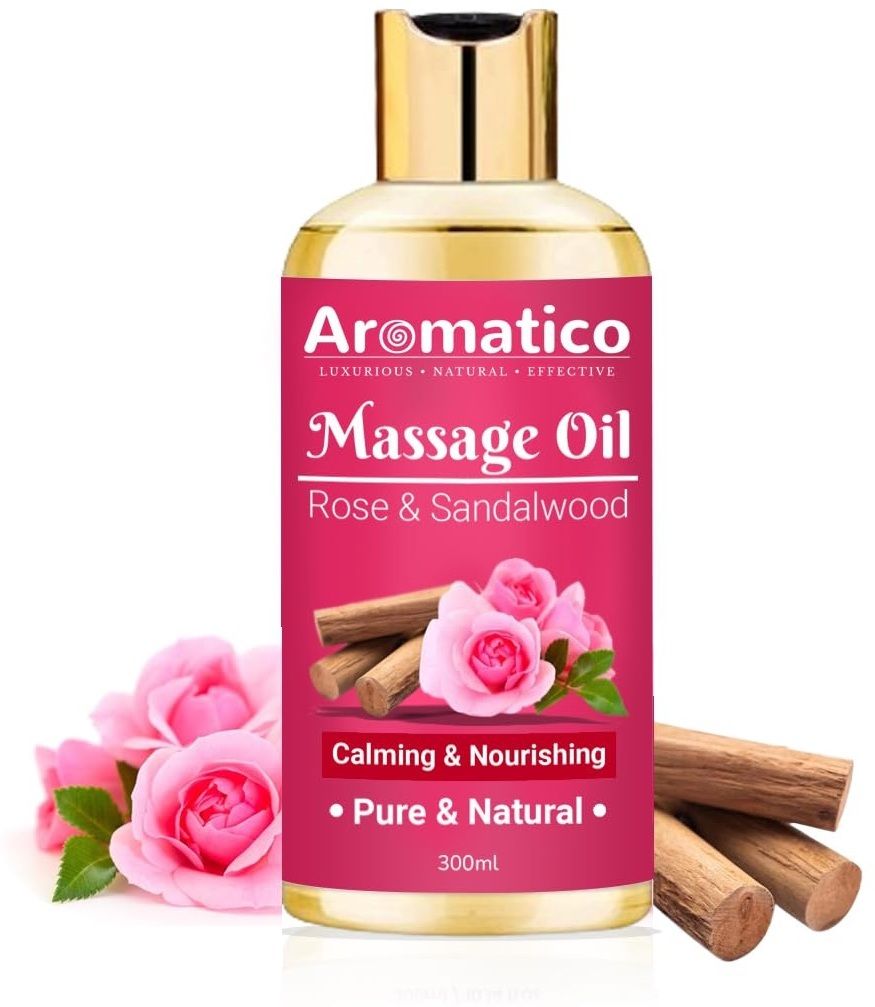 Rose & Sandalwood Massage Feminine Sensual Oil-image-2