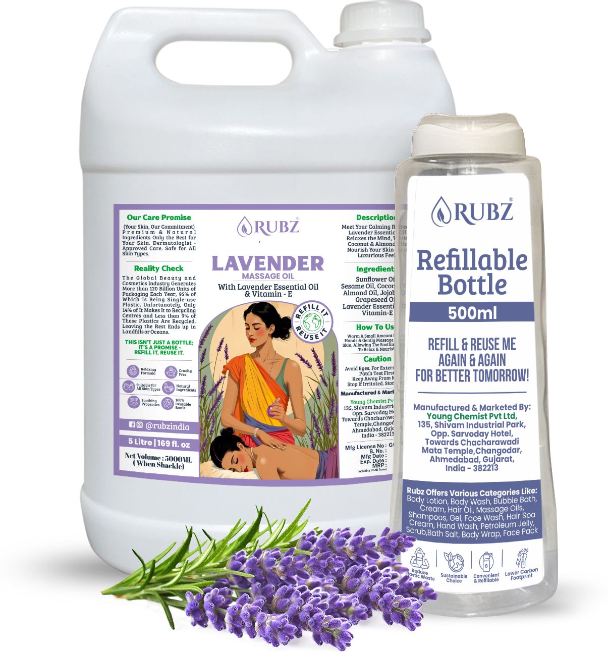 Lavender Body Massage Oil | Relaxing, Soothing & Destressing Body Massage Oil-image-41