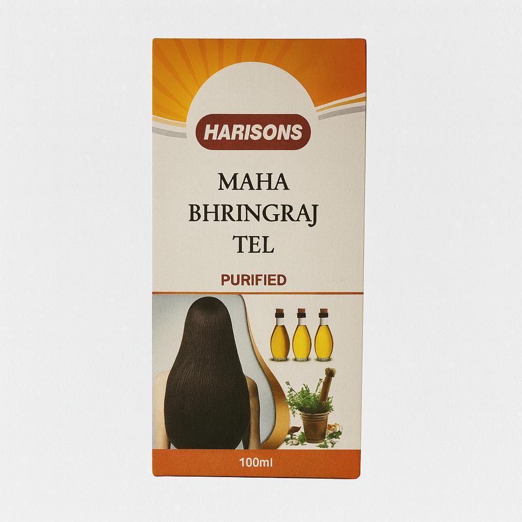 Mahabhringraj Oil – Herbal Scalp Massage Oil for Hair Growth, Anti-Hair Fall-image-3