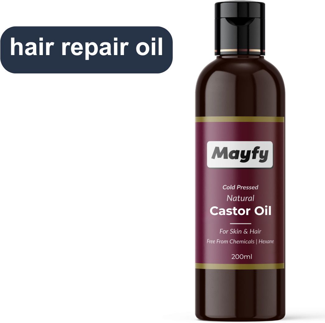 mayfy 100% Pure & Natural Castor Oil For Beard, Hair, Ski Care & Body Massage Oil-picture-37