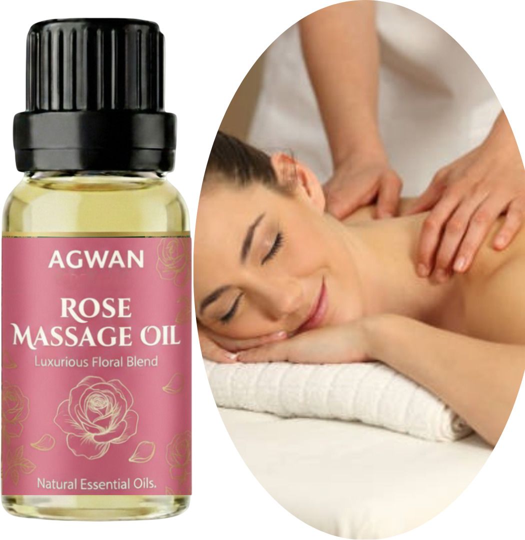 agwan Rose Sensual Massage Oil Romantic Natural Body Care 100ml-picture-20