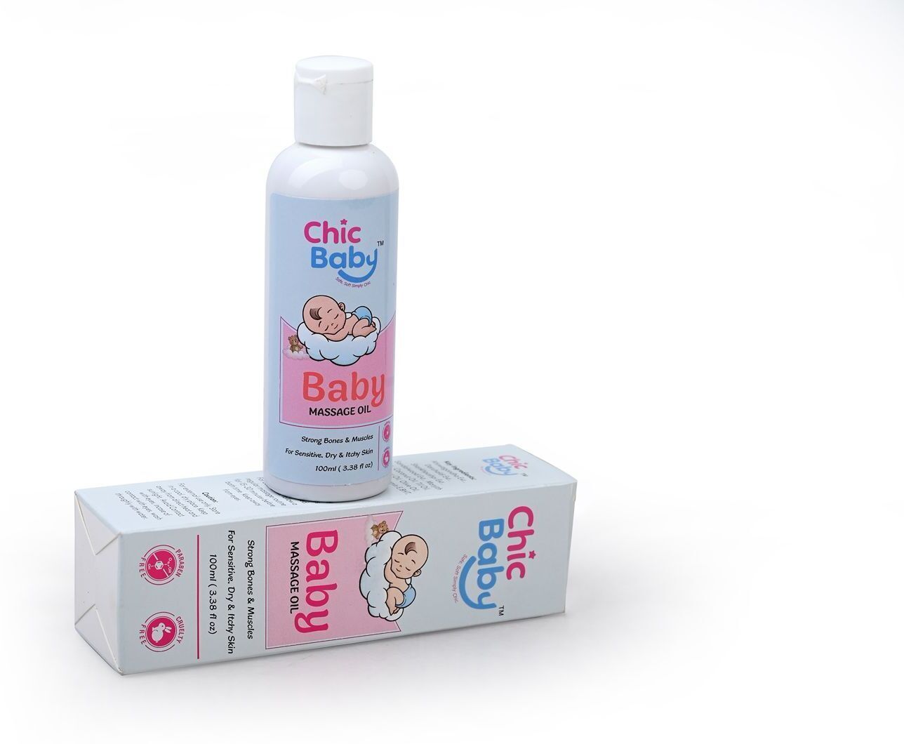 chic baby Baby Massage Oil : Strong Bones & Muscles for Sensitive Dry and Itchy Skin-picture-45