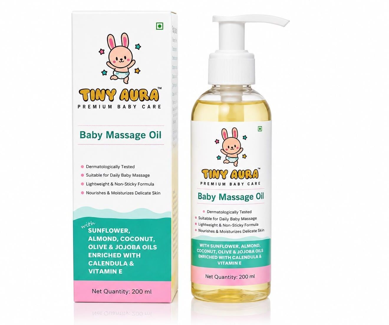 Baby Massage Oil 200 ml | Natural Oils with Vitamin E & Calendula | Lightweight-image-32