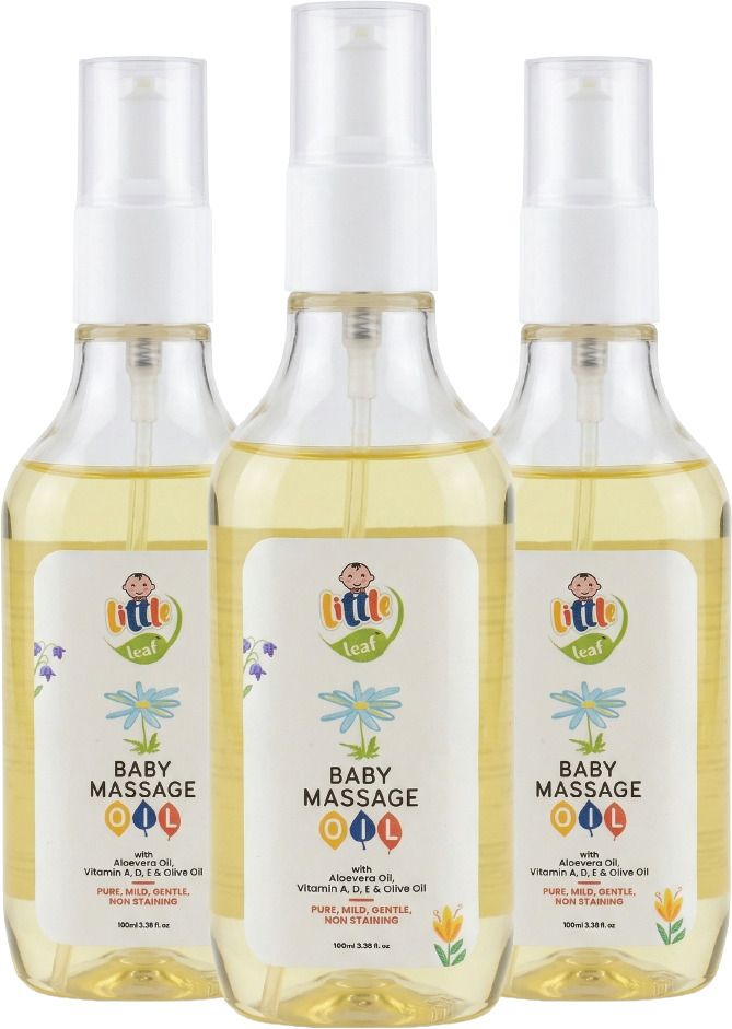 Baby Massage Oil with Olive Oil, Vitamins A, D & E, Mild & Gentle (3 x 100ml)-image-21