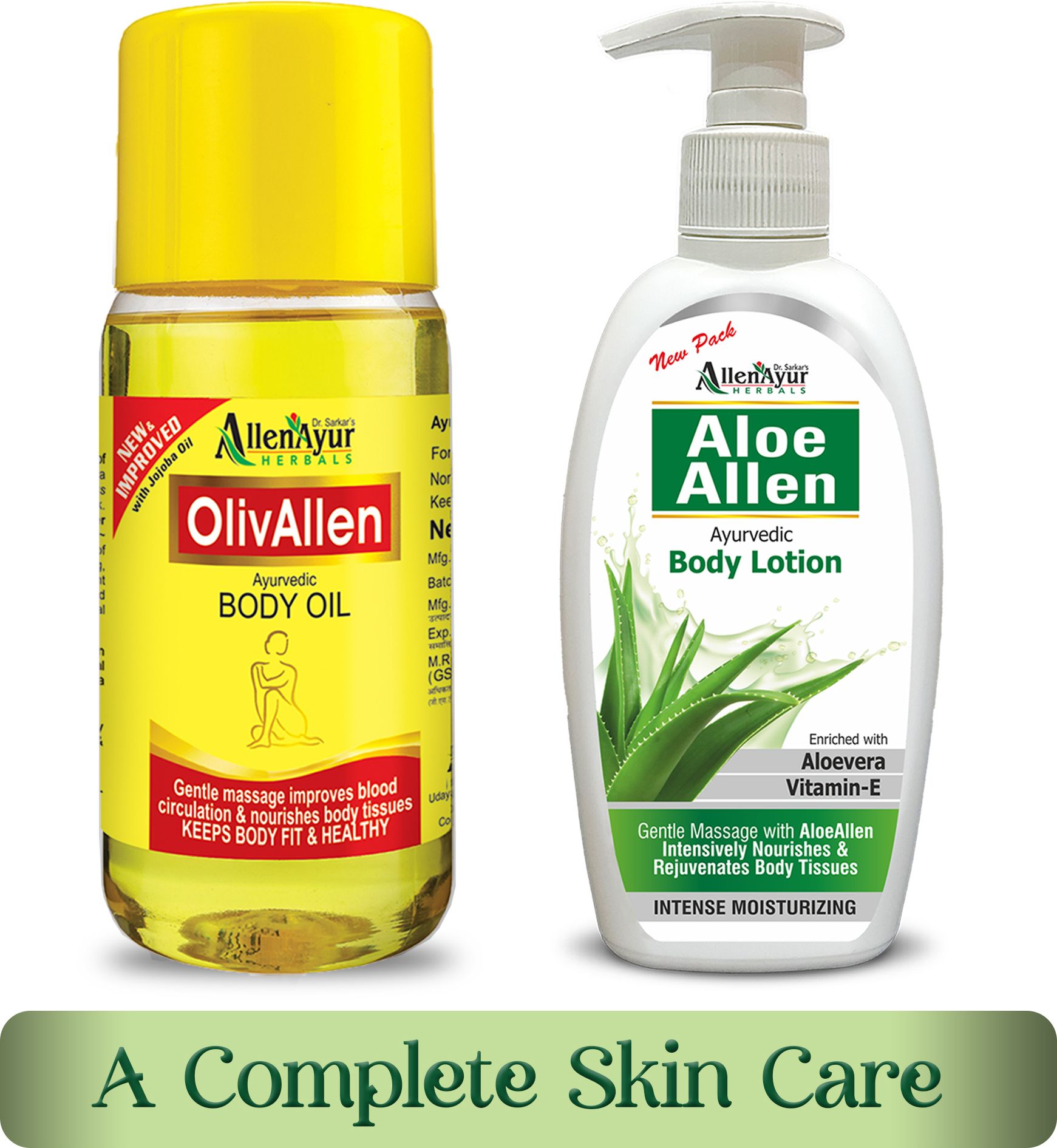 allen ayur Olivallen Ayurvedic Body Oil 500ml + AloeAllen Ayurvedic Body Lotion 300ml-picture-28