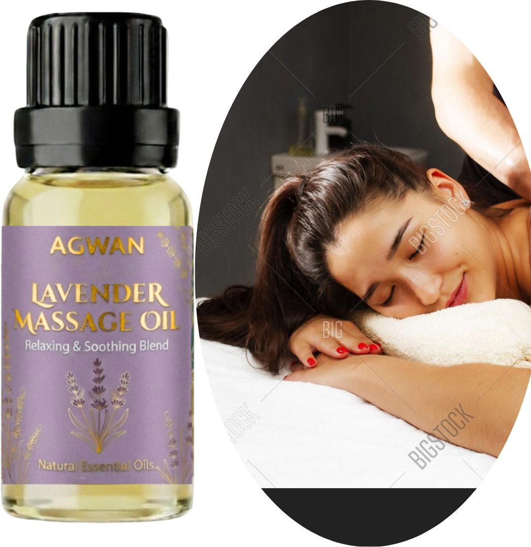 agwan Lavender Sensual Massage Oil Romantic Natural Body Care 100ml-picture-13