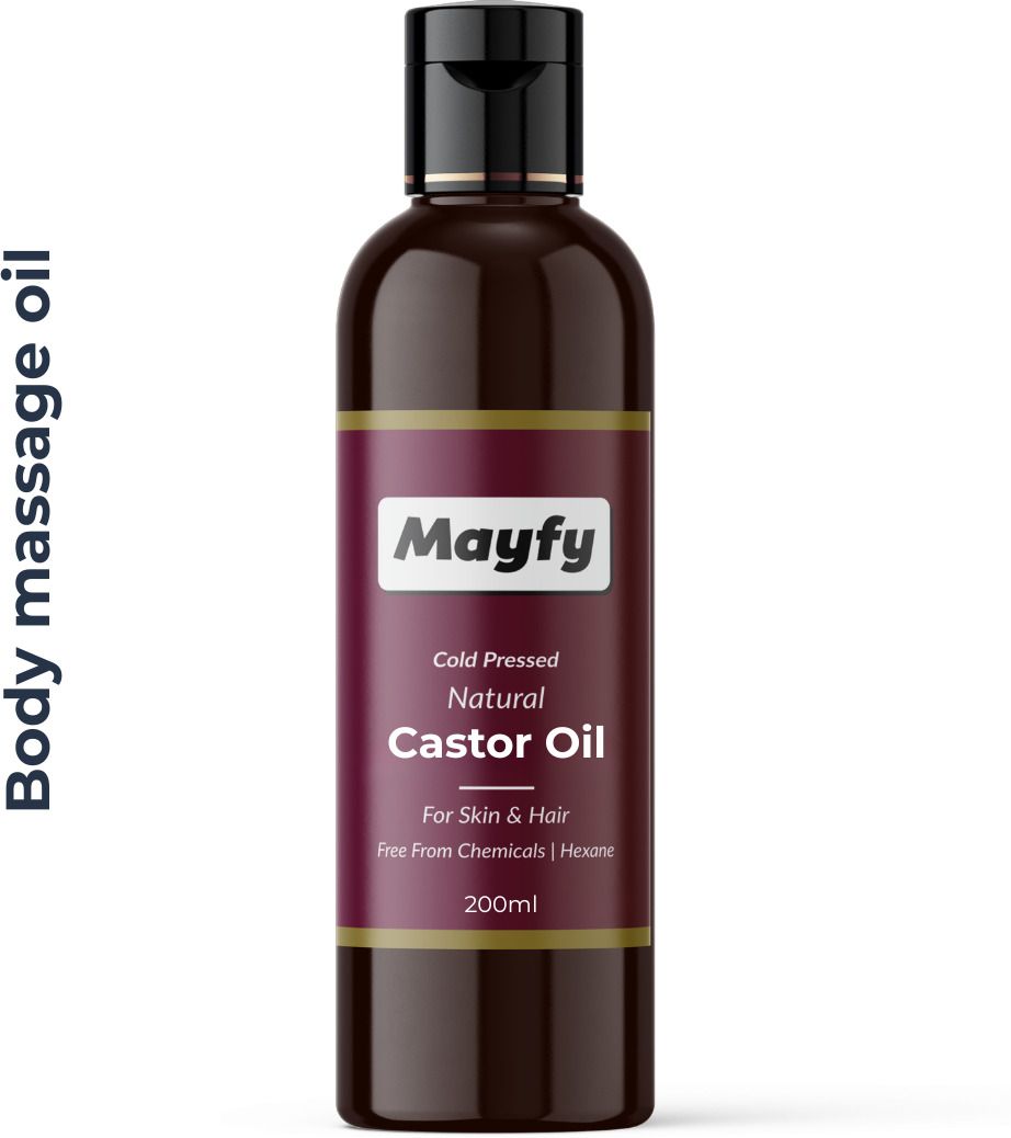 mayfy 100% Pure & Natural Castor Massage Oil For Strong Bones & Muscles-picture-35