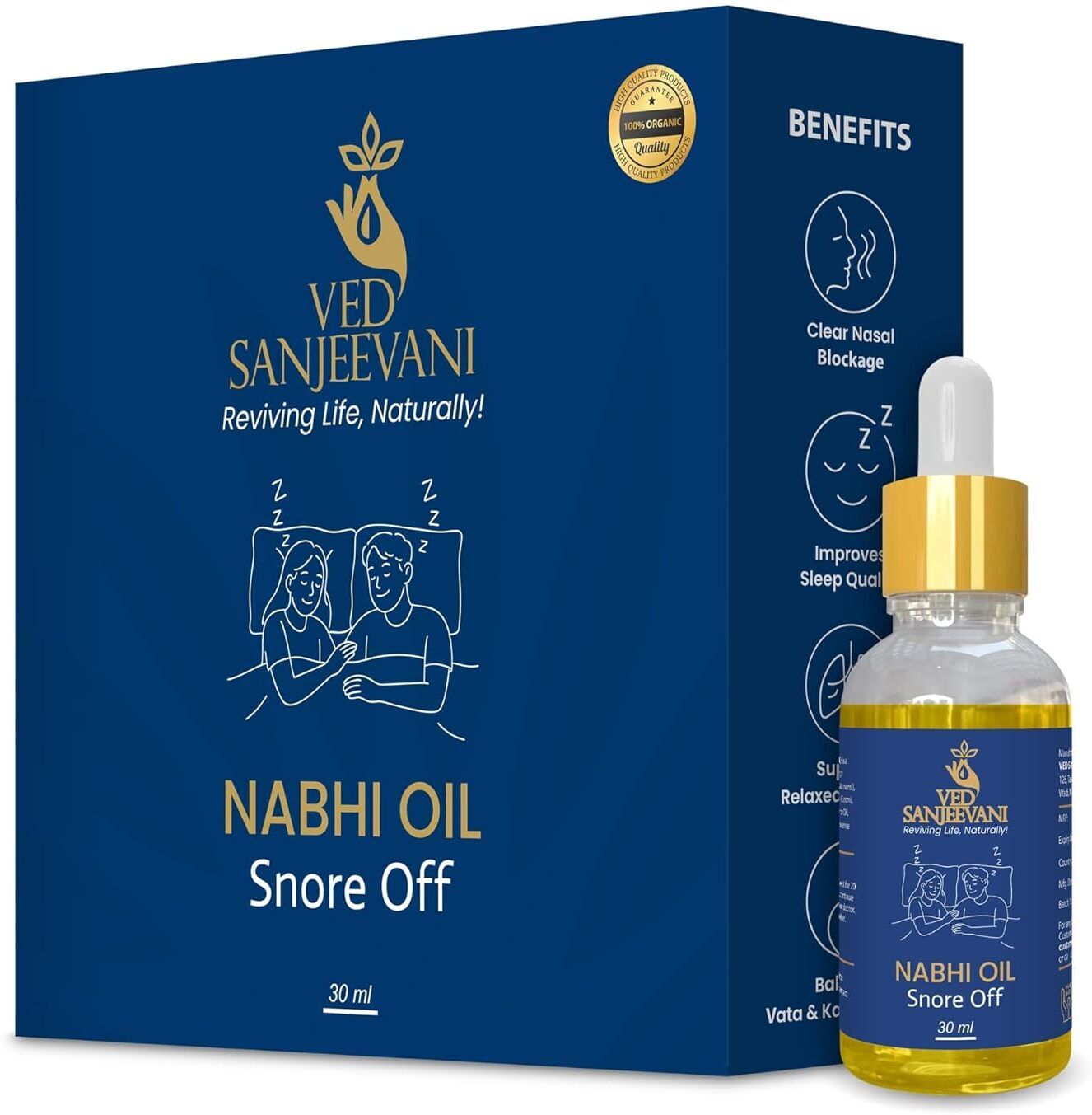 ved sanjeevani Snore Care Oil, 30 ml - 100% Natural | Snoring Stopper Oil for Men & Women-picture-20
