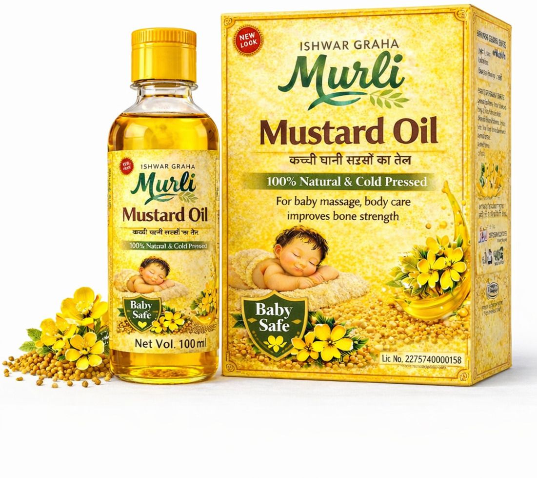 Kachhi Ghani Pure Mustard Oil (Sarso Ka Tel)- Baby Massage, Hair Face& body Care-image-46