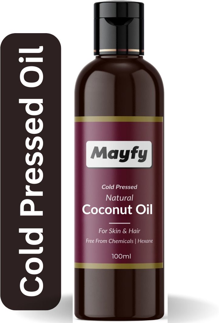 mayfy Cold pressed Coconut Oil for Hair Face & Skin, Pure Natural Carrier Oil Hair Oil-picture-19