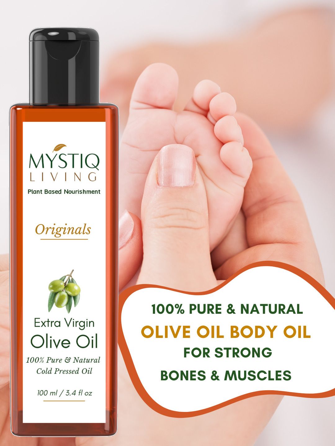 Extra Virgin Olive Oil (100% Pure & Cold Pressed For Skin, Body & Hair-image-16
