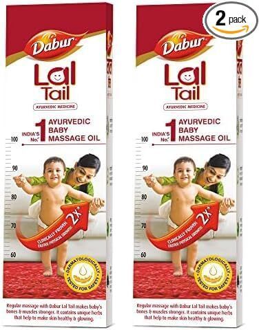 dabur Lal Tail : Ayurvedic Baby Massage Oil – 100mlx2-picture-44
