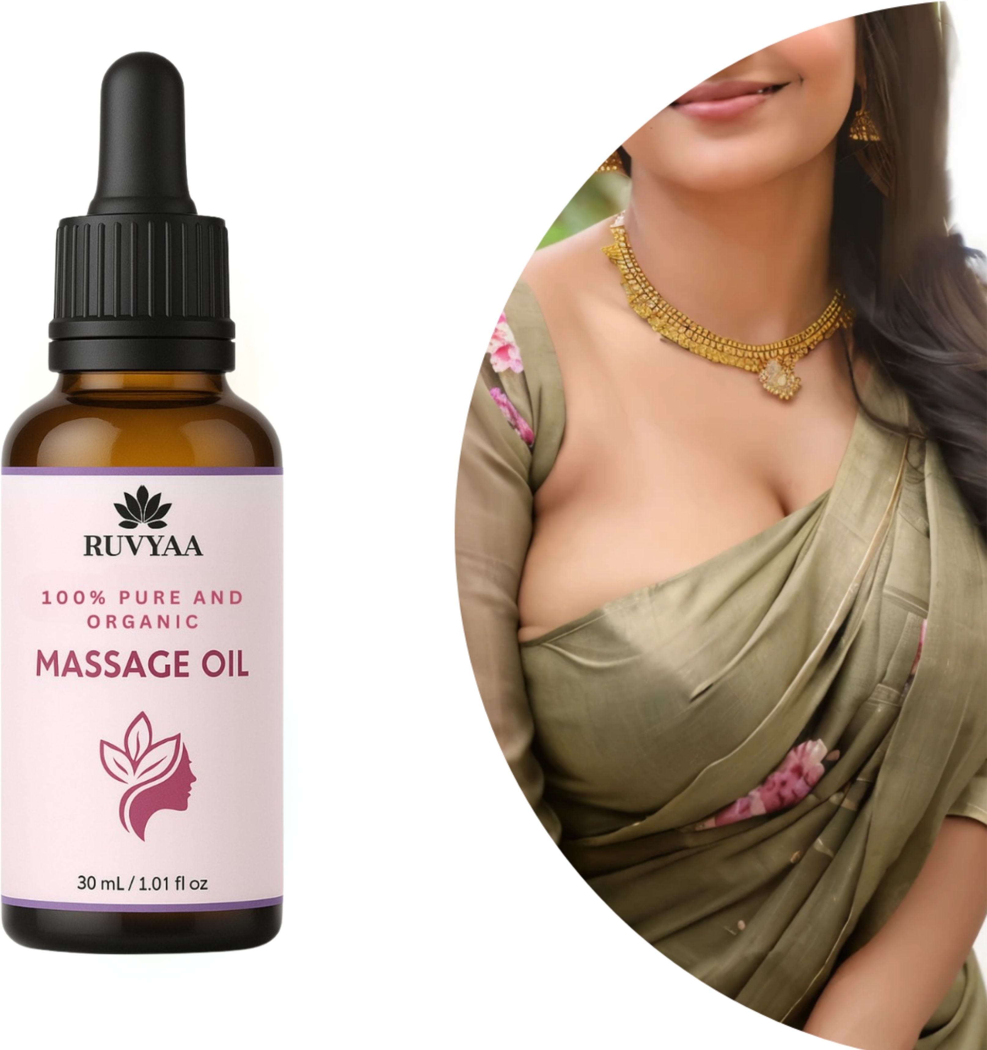 ruvyaa Breast Massage Oil for Women Help in Skin Toning-picture-11