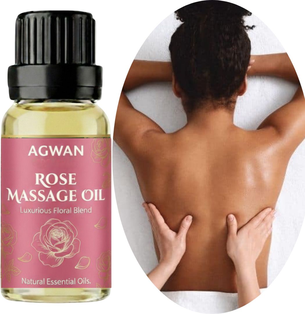 agwan Rose Massage Oil Romantic Sensual Non Sticky Natural Body Oil 100ml-picture-44