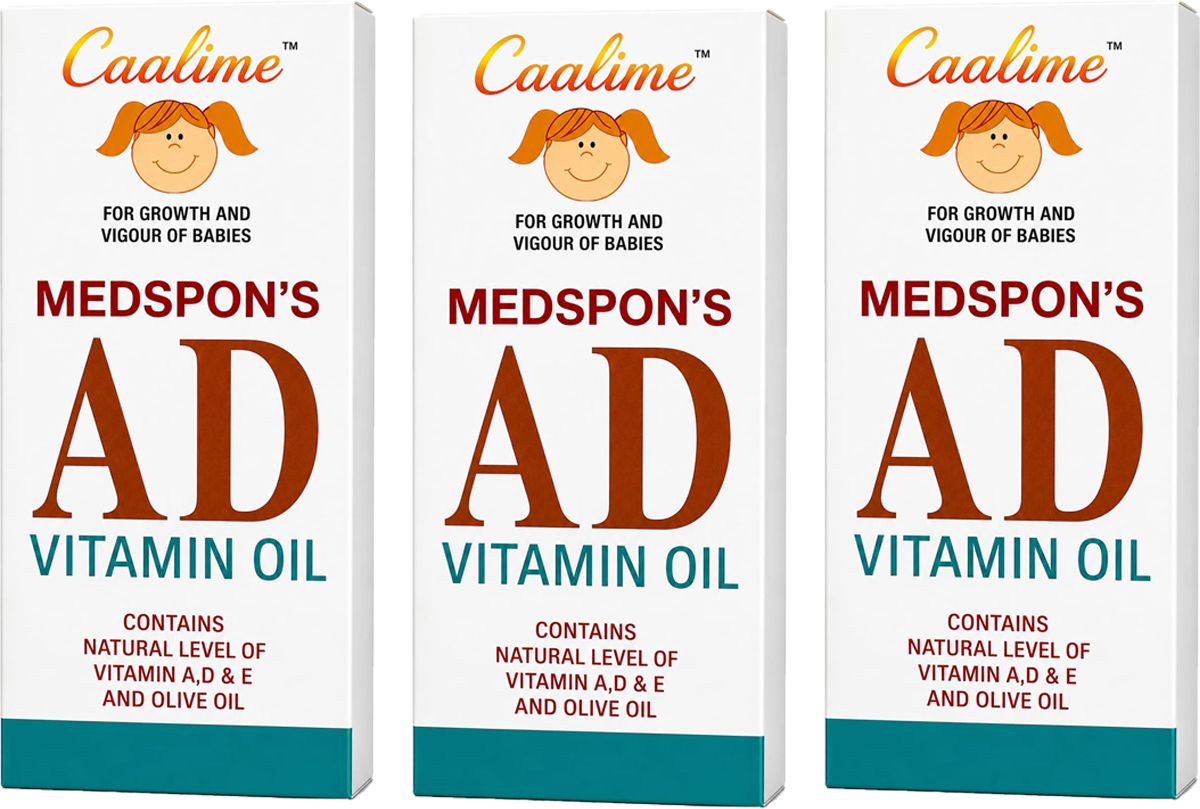 MedSpon's AD Vitamin Oil for Babies Nourishing Baby Massage Oil |100 ml-image-1