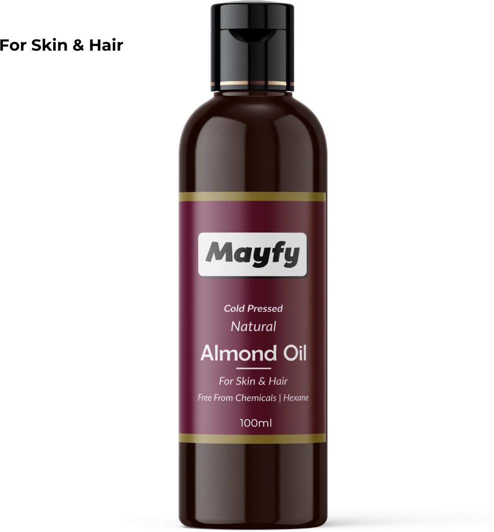 mayfy 100% Pure Cold Pressed Almond Oil For Hair, Face, Skin & Body Massage Oil-picture-23