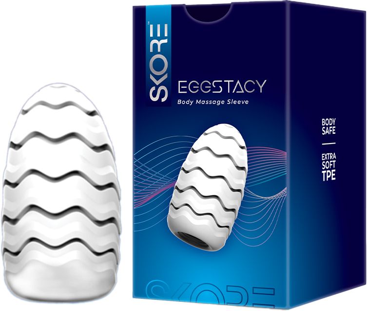 SKORE Eggstacy Personal Massager Sleeve For Him | Soft & Strechy | Waterproof Massager-image-22