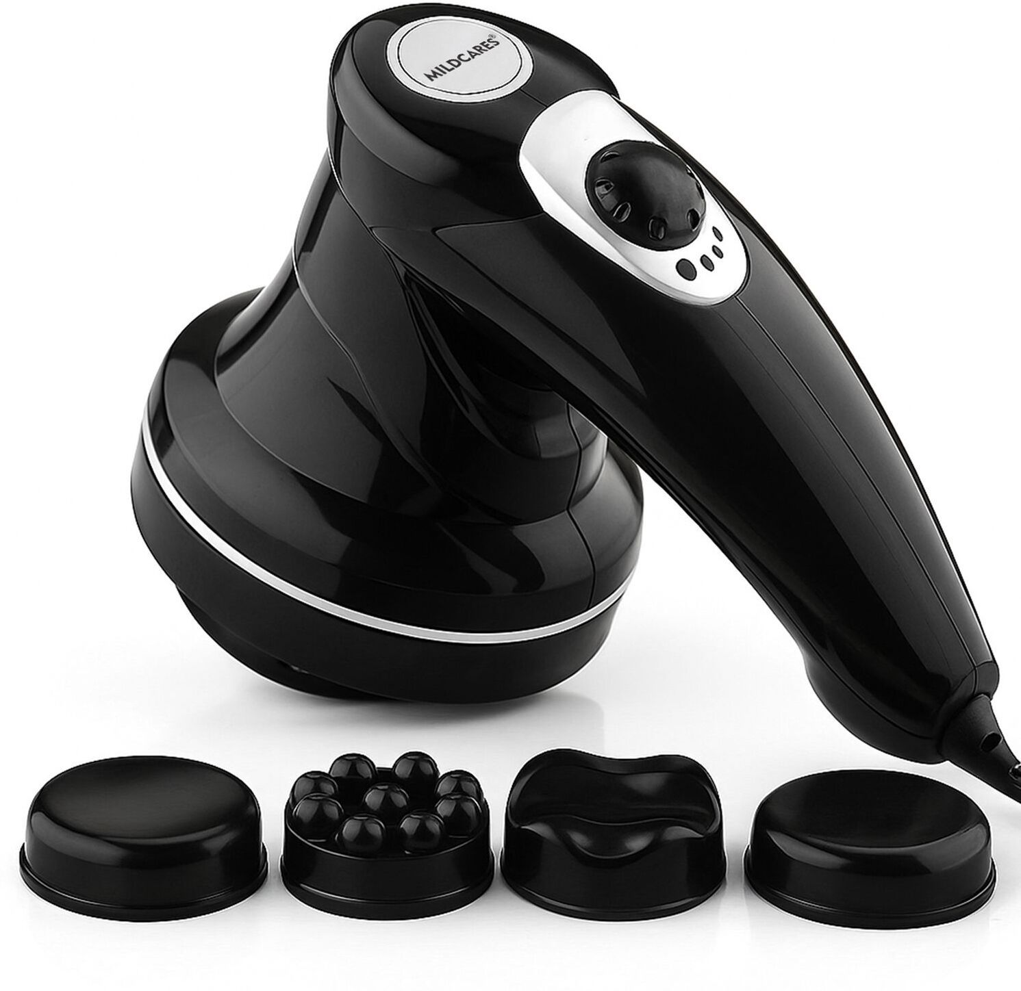 Mildcares Rx1-Pro Full Body Massager & Physiotherapy Machine | Handheld Electric Hammer & Gun Massager for Back, Neck, Shoulder & Leg Pain Relief With 3 Attachments Massager-image-46
