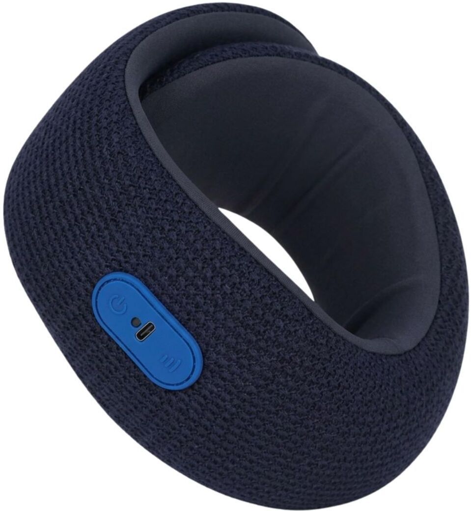 klen Neck Massager Wireless Vibrating with Soothing Heat Therapy for Muscle Pain Relief & Stress Recovery Deep Kneading Massage Pillow- Travel, Home, Office Use Massager-image-1