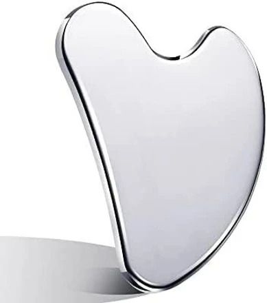 Livronic Steel Gua Sha Beauty Tool for Body,Neck,under Eyes Premium Gua Sha Firm Face Muscles, Reduce Puffiness, Facial Tension, Helps Lymphatic Drainage Massager-image-48