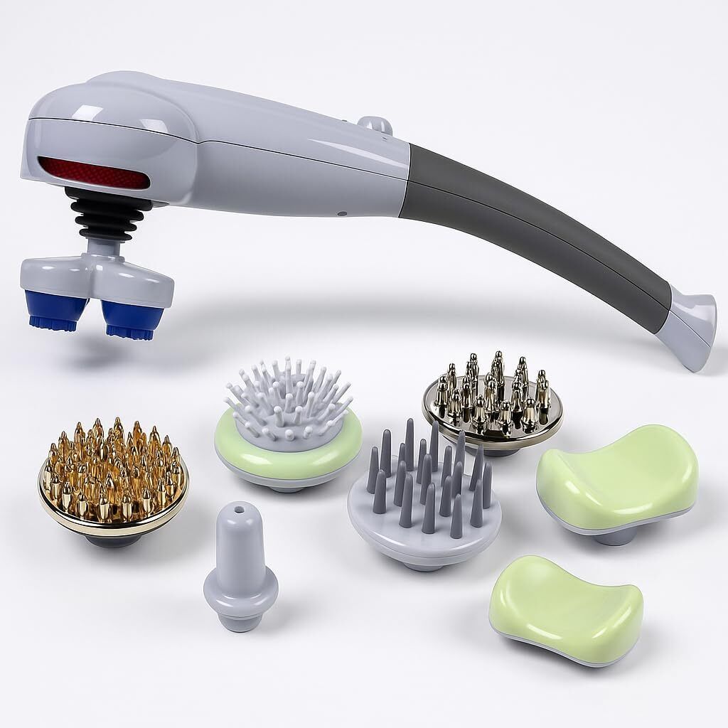 Zovilstore All-in-One Pain Relief Magic 8 Interchangeable Attachments Corded Electric Massager Head, Neck, Shoulder, Back, Leg, Foot Ideal for Men & Women Massager-image-11